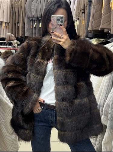 Luxury faux sable fur jacket - luxury,