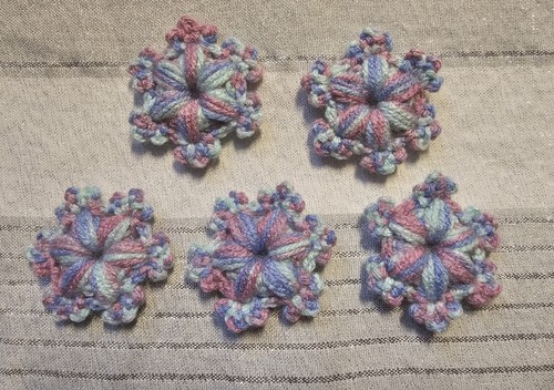 Purple hand crochet fluffy - hand,