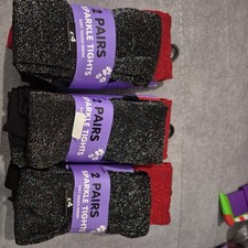 6 Pairs Kids Sparkle Tights