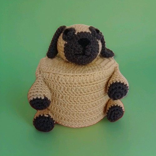 Novelty pug dog toilet - novelty,