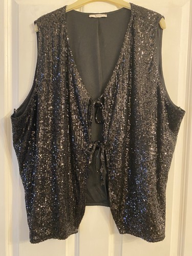 Black sparkly sequin - black,