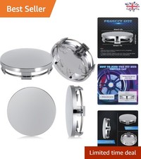 4Pcs Silver Hub Centre Caps
