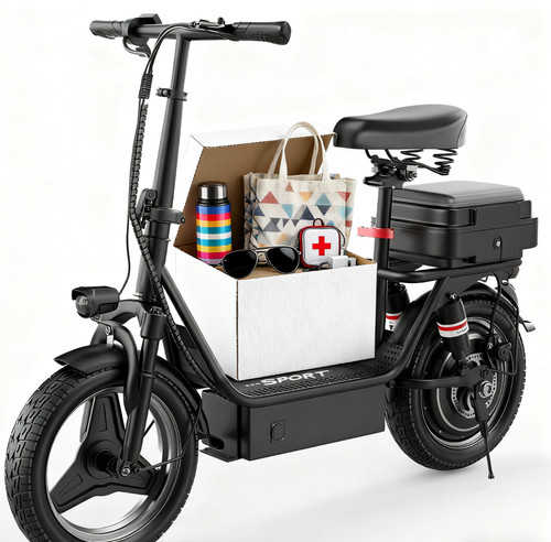 Electric scooter with seat - electric,