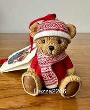 HARRODS 2025 CHRISTMAS RESIN SITTING BEAR ALFIE DECORATION. BRAND NEW WITH TAGS.