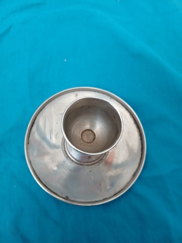 Vintage silver plated egg cup - plated,