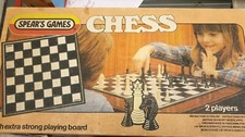 493. Spears Vintage Chess Board Game 1983 VGC