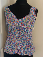 So Marilyn Marilyn Moore Women's Vintage Floral Patterned Sleeveless Top Size 8