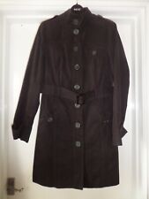 Rocha John Rocha Brown Brushed Cotton trench coat style jacket, UK 12, VGC