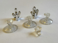 Lego Bundle 9 Piece Clear and Silver Crystals Gems Belville Rock Raiders 