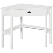 Wooden Corner Computer Desk w/