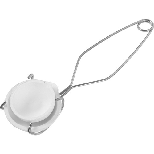 Crucible with tongs gold - crucible,