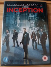 Inception DVD Leonardo Dicaprio cert 12, region 2 BRAND NEW SEALED