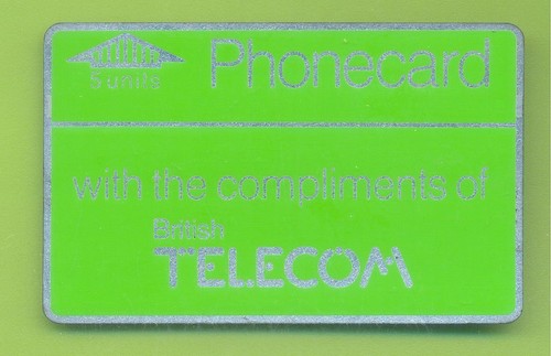Units phoncecard with the - 5,