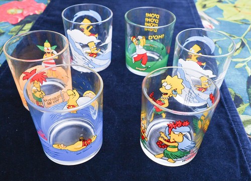 Simpsons nutella glasses - simpsons,