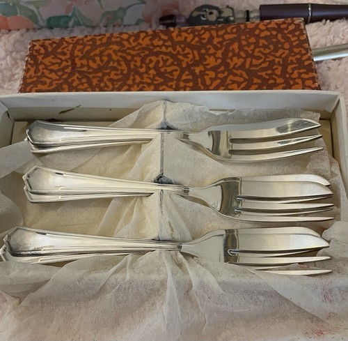 Epns tea cake forks - tea/cake, in