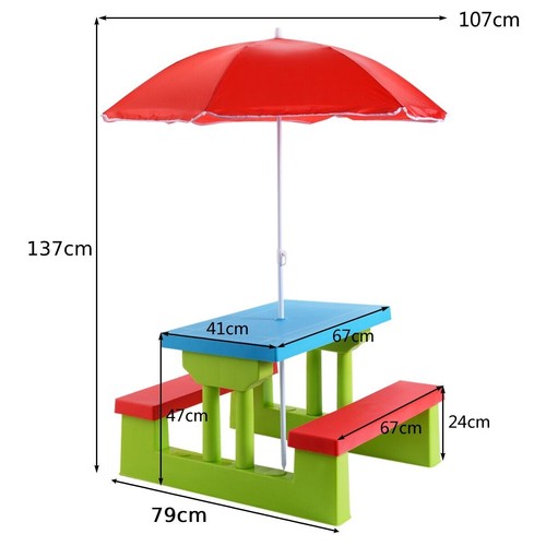 Kids picnic table set children - picnic,