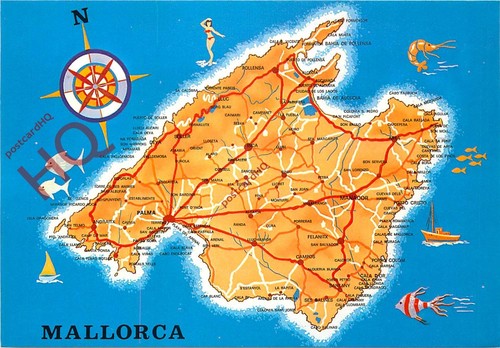 Picture postcard mallorca - picture, postcard_