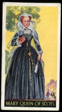 Tobacco Card, Godfrey Phillips, FAMOUS MINORS, 1936, Mary Queen of Scots, #21
