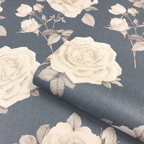 Navy blue cream wallpaper - cream,