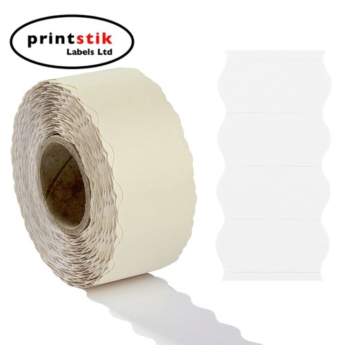 White price gun labels - white,