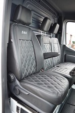 Mercedes sprinter 2017 - 2023  Quality Custom Made diamond stitched seat covers.