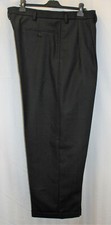 Men's 1940's Trousers WWII reenactment Oxford bags Dark Grey pinestripe Two WW2