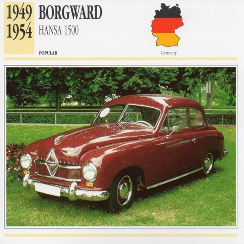 1949 1954 borgward - borgward, 1500