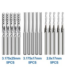 15pcs CNC Router Bits 1/8