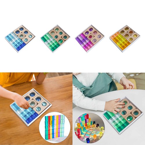 Pieces acrylic gem cube - 19,