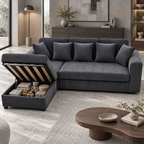 Shaped corner sofa - l-shaped,