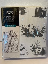 GEORGE Panda Duvet Set Double