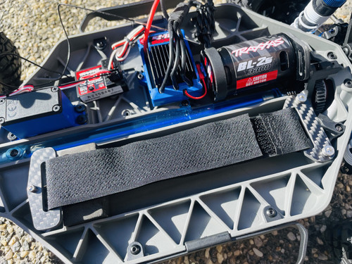 Carbon fiber battery strap - carbon,