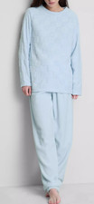 Ladies Blue Fleece Pyjamas