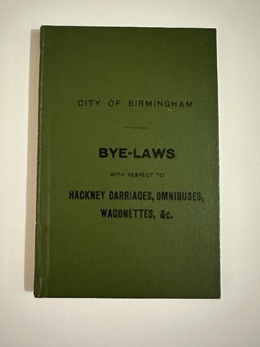 City birmingham bye laws - of,