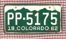 COLORADO rough condition AMERICAN LICENSE NUMBER PLATE #COrough