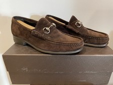 Gucci Brown. Suede Gold Bit