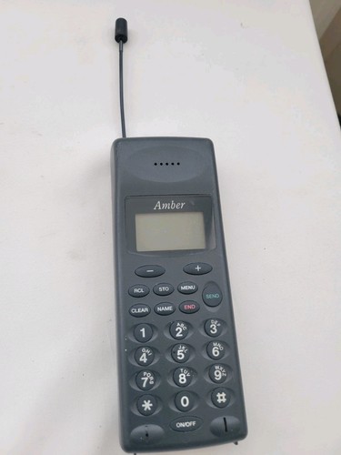 Amber vintage mobile phone - vintage,