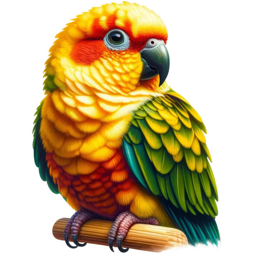 Sun conure parrot vinyl - sun,