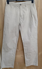 Cotton Traders Chino Trousers Mens W34 L31 cream/sand (22/01)