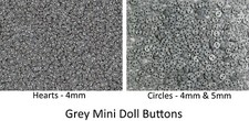 Mini Buttons for Dolls & Soft