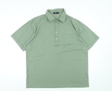 Gabicci Men's Green XL Short Sleeve Cotton Blend Polo Shirt