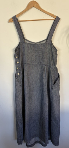 Toast pinafore midi dress - toast,