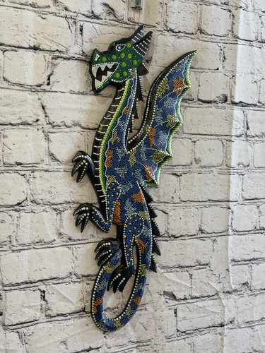 45cm dragon carved wooden - 45cm,