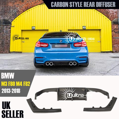 Carbon style rear diffuser - carbon, for