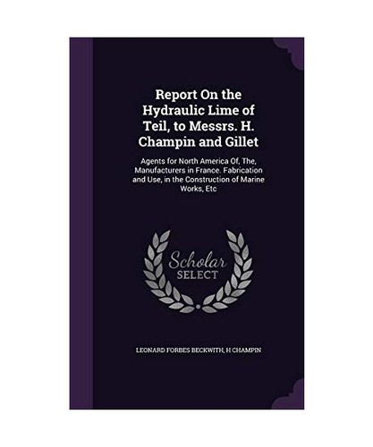 Report the hydraulic lime - hydraulic,