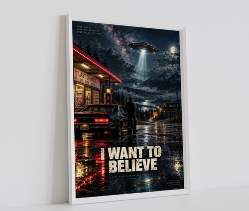 Ufo want believe poster - to,