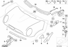 MINI Genuine Bowden Cable Replacement Spare Fits R52 R50 R53 51237112440