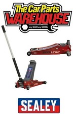 Sealey Trolley Jack 2 tonne LOW ENTRY Rocket Lift Red 2001LERE