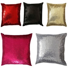 Sequin Faux Silk Cushion