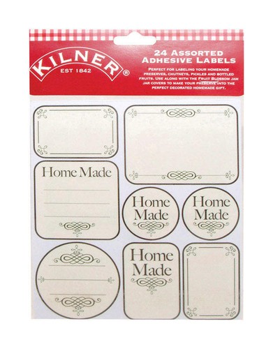 Kilner adhesive jar labels - adhesive,